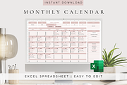 Editable Excel Monthly Task List, a Templates & Theme by BRANDcontent (Thumbnail 1 of 8)