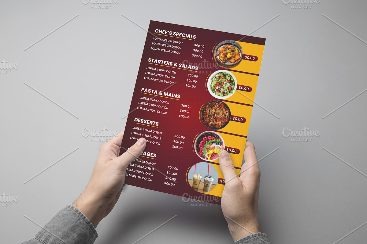 Food Menu Template | Restaurant / Cafe preview 3