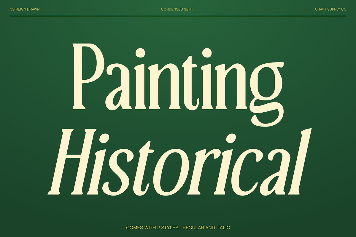 CS Reign Drawn, a Serif Font by Craft Supply Co. (Photo 4 of 8)
