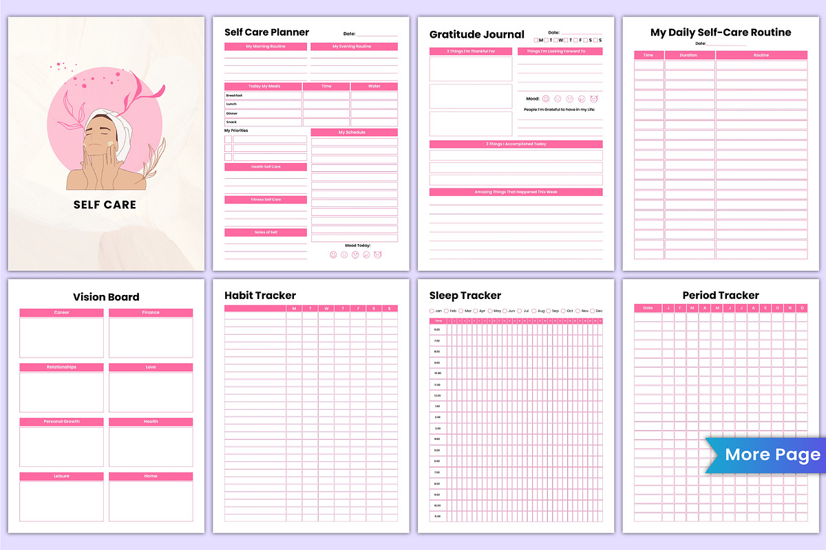 2026 That Girl Journal Bundle Canva, a Stationery Template by Mustafiz (Photo 5 of 12)