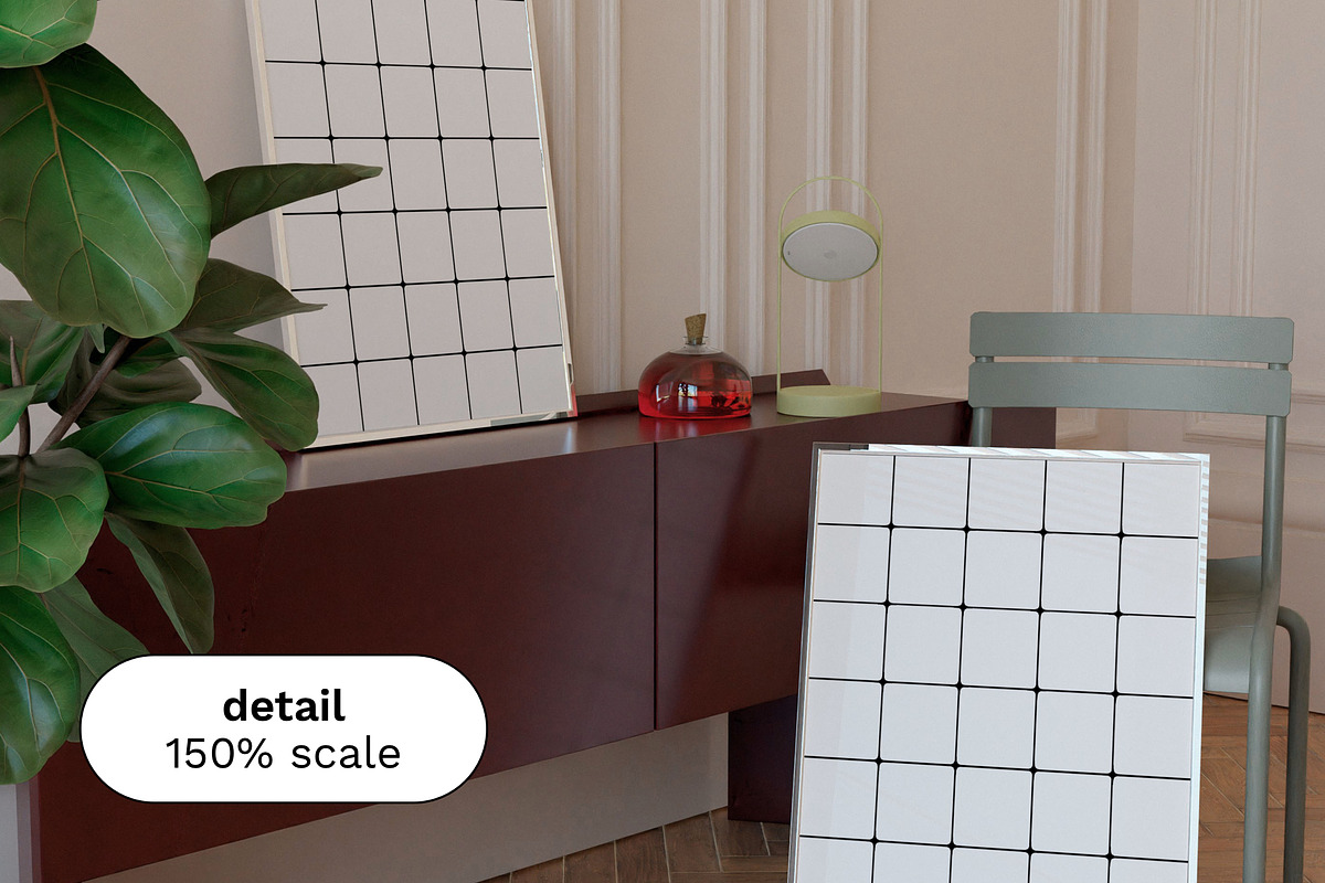 Mockup Set. Silver Frame Mockups ARI, a Household Mockup by Bonumo (Photo 9 of 10)