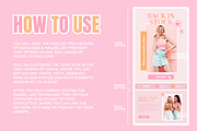 Pastel Peach Instagram Templates, an Email Template by SunshineStudioBoutique (Thumbnail 3 of 9)