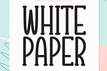 White Paper | Script Font