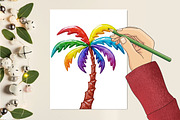 Retro Groovy Summer Clipart, an Illustration by RobertsArt (Thumbnail 7 of 7)