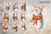 Winter Mouse Whimsy, an Animal Illustration by Dazzling Art Boutique (Thumbnail 2 of 12)