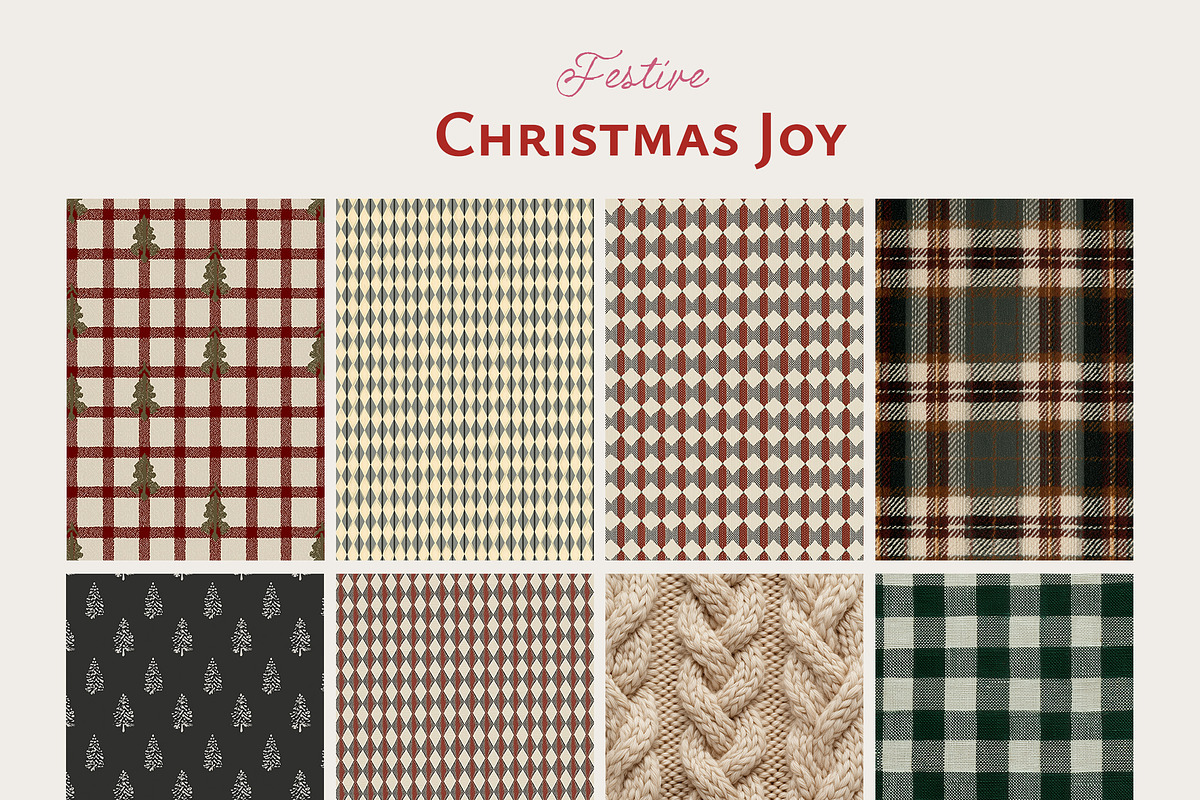 CHRISTMAS JOY Backgrounds, a Background Graphic by Lana Elanor (Photo 8 of 11)