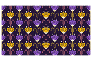 Art Deco Floral Motif, a Pattern Graphic by Creative Backgrounds