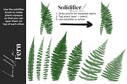 Greenery Brushes for Procreate, a Brush Add-On by AJ Brushes (Thumbnail 6 of 9)