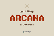 Arcana Game Pixel Font, a Font by alpercakici (Thumbnail 13 of 13)