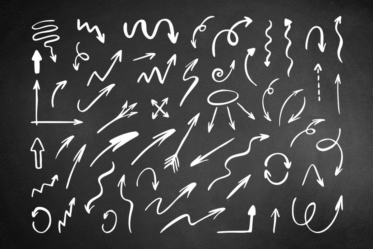 53 Hand drawn arrows set, a Decorative Illustration by Midstream (Photo 1 of 2)