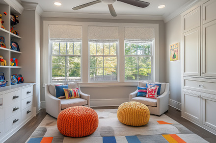 A cozy Transitional interior design style children's playroom featuring two col, an Arts & Entertainment Photo by Textures & Backgrounds