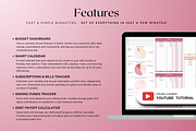 Ultimate Biweekly Budget - Red, a Templates & Theme by The Creative Plans co (Thumbnail 3 of 10)