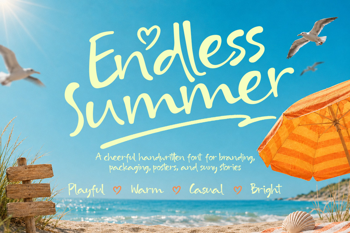 Surely Holiday - Casual Font, a Handwritten Font by decographstud (Photo 3 of 8)