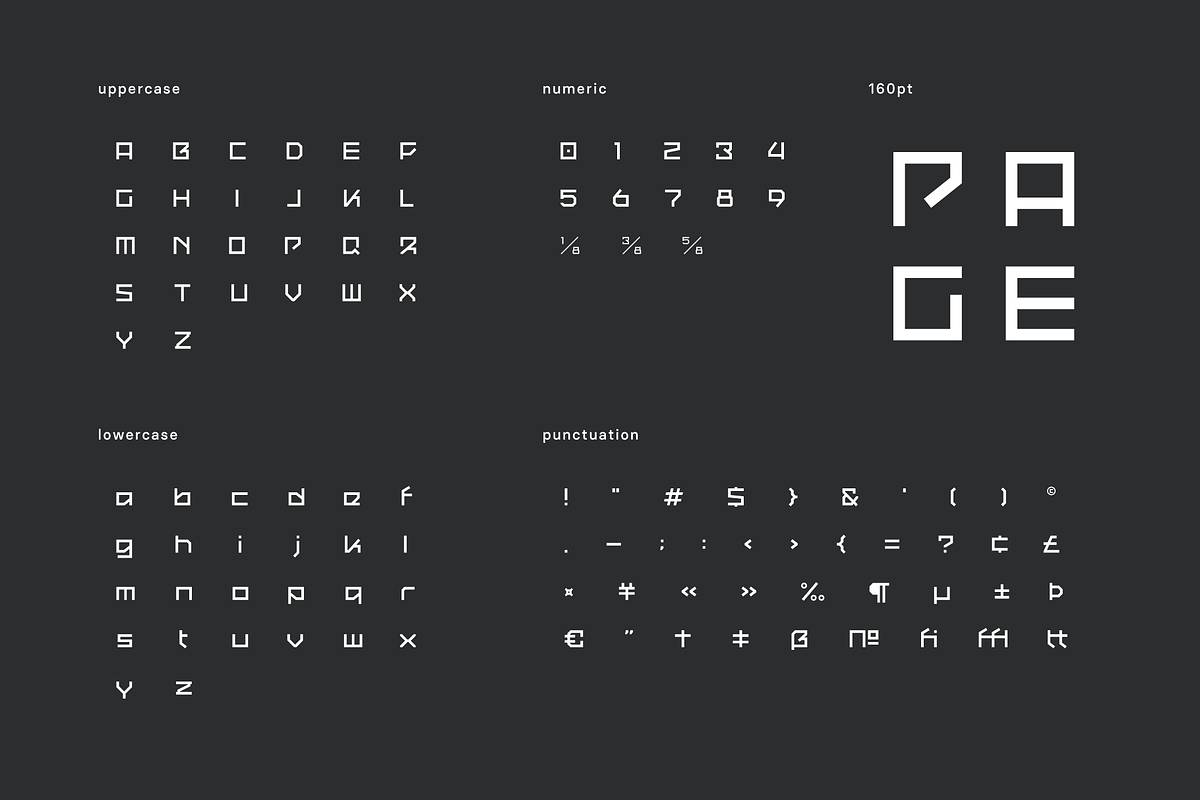 Pratg Futuristic Tech Font, a Font by baqoos (Photo 8 of 8)