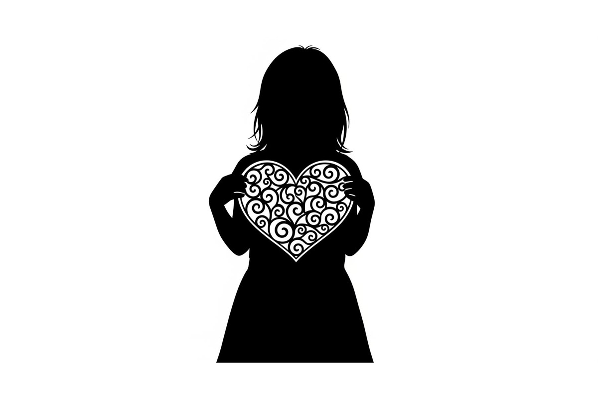 Cute Love Girl Silhouette Bundle, an Illustration by Designs_River (Photo 53 of 53)