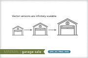 Minimal garage sale icons, an Outline Icon by Picture Window (Thumbnail 4 of 5)