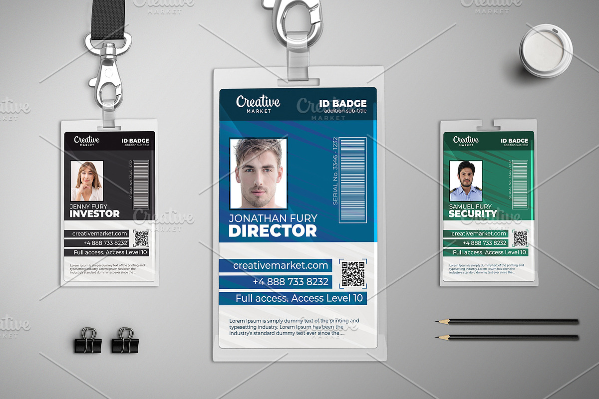 Business ID Badge 02-021, a Card Template by Tzochko (Photo 1 of 5)