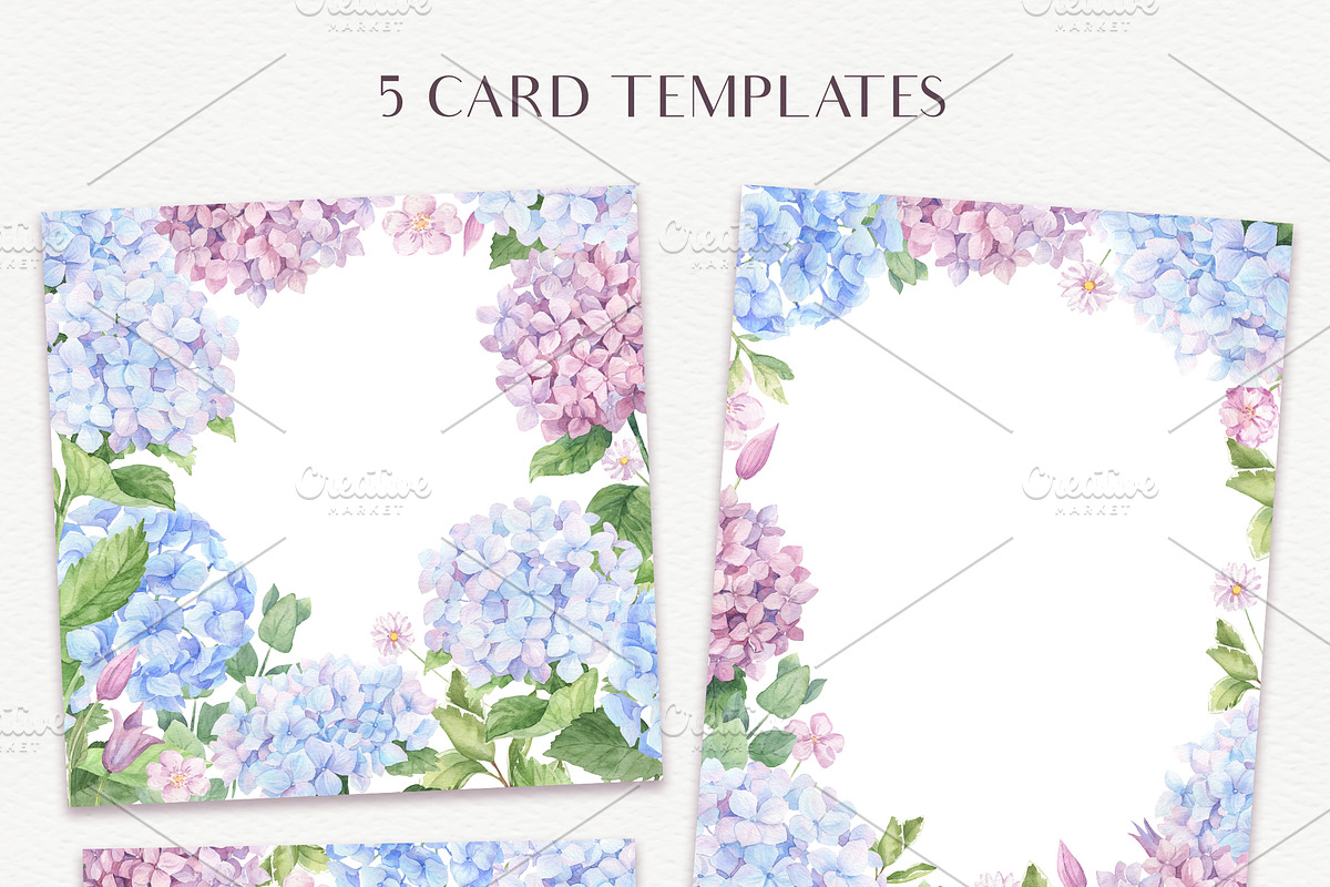 SALE! Watercolor Hydrangea, an Illustration by Irina Diasli (Photo 3 of 9)