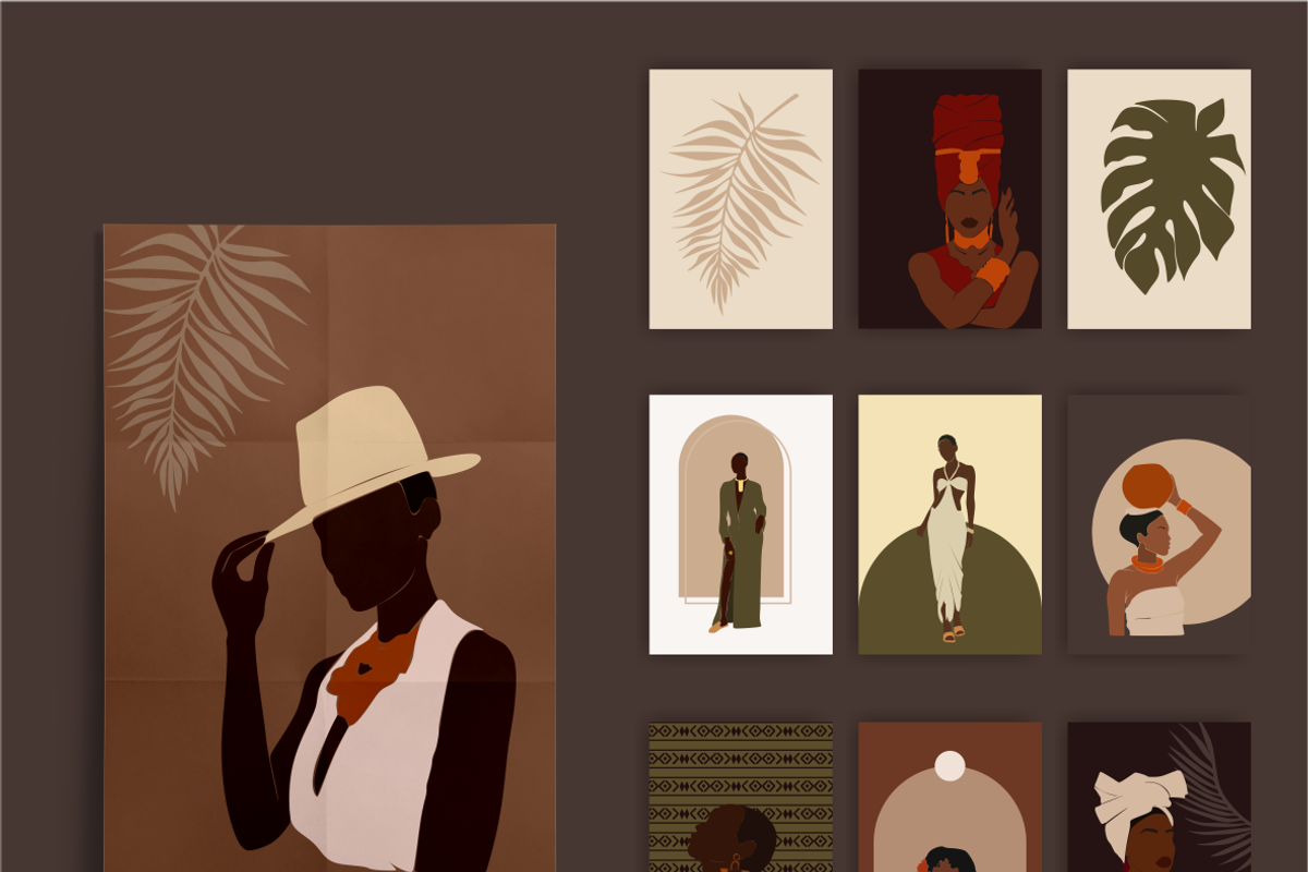 Black woman, African collection, a Decorative Illustration by Yana_mide (Photo 5 of 7)