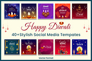 Happy Diwali Banner Bundle Pack, a Social Media Template by Creative Hatti (Thumbnail 4 of 7)