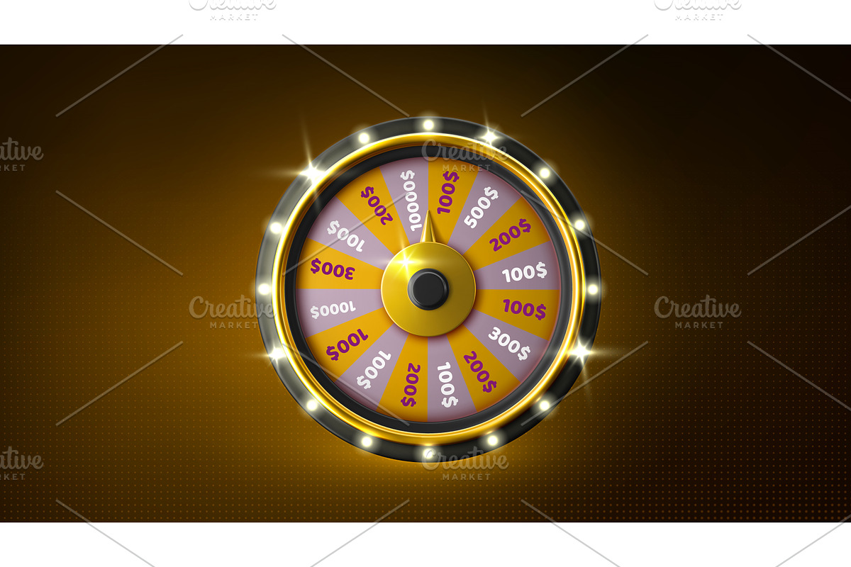 Casino fortune wheel spin, an Object Illustration by art PVP - market