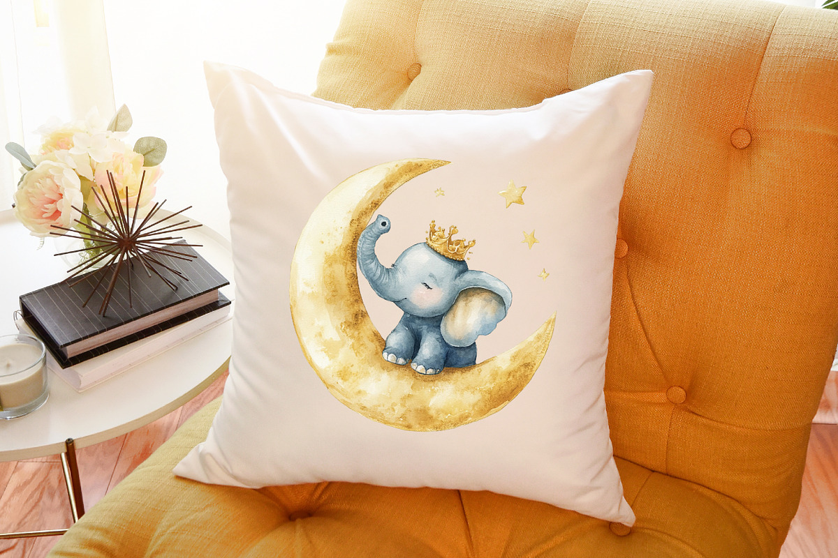 Watercolor Cute Baby Circus Animals, an Illustration by Sublimation Artist (Photo 6 of 6)