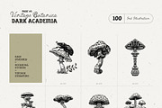 Dark Academia Flora | Illustration, an Object Graphic by KetteCreate (Thumbnail 6 of 14)