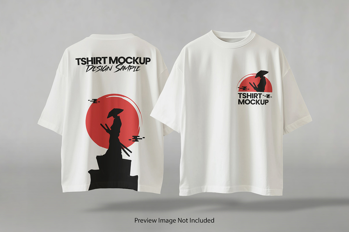 Oversize T-Shirt Mockup, a Shirt Mockup by Allfriday Studio