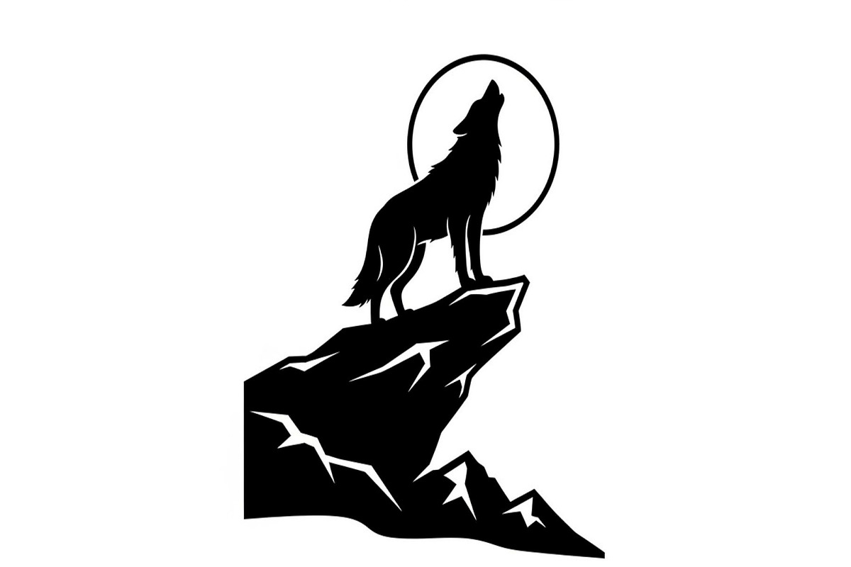 40 Wolf Moon Silhouette Vector Bundl, an Illustration by Amazin_art (Photo 34 of 41)