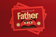 Father's Day Greeting Card Postcard, a Card Template by graphicook (Thumbnail 1 of 3)