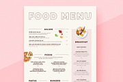 Food Menu Design, a Brochure Template by Aurelie Maron (Thumbnail 4 of 4)