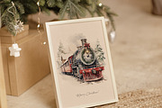 Christmas Holiday Vintage Collection, a Decorative Illustration by Veris Studio (Thumbnail 7 of 12)