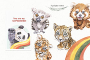 Jungle Cuties. Tropical Baby Animals, an Animal Illustration by Cat In Colour (Thumbnail 4 of 9)