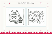 Valentine's Day Coloring Pages Bold, a Seasonal Illustration by Akrinity Digital (Thumbnail 7 of 8)