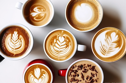 Latte Art for cappuccino, a Food & Drink Photo by Virgo Studio