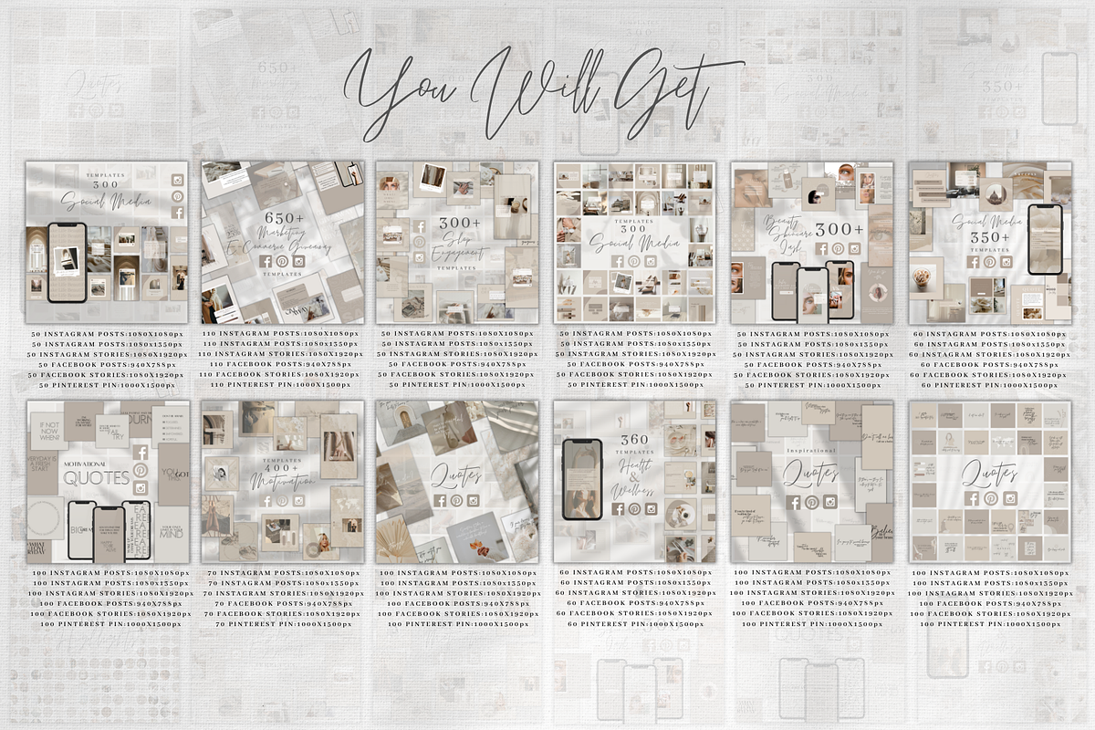 Canva Instagram Post Story Bundle, a Social Media Template by BRANDcontent (Photo 2 of 8)