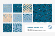 Ocean Life | Linocut collection, a Pattern Graphic by SappiStudio (Thumbnail 7 of 21)