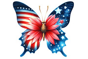 4th of July butterfly Clipart, an Illustration by Designworld (Thumbnail 5 of 6)