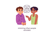 Kids autism signs set, a Healthcare Illustration by PaperTrident (Thumbnail 3 of 9)