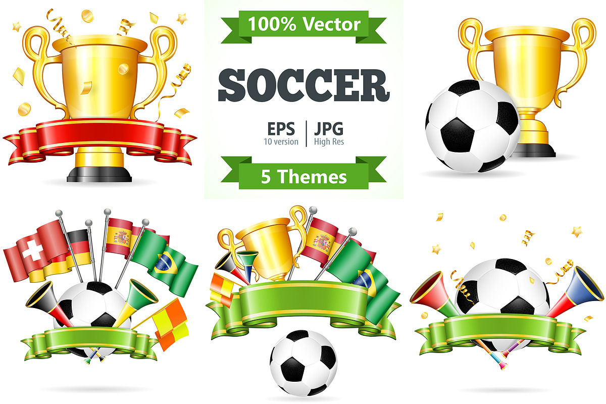 Soccer Icons, Posters and Concepts, a Sport Illustration by TAlex (Photo 1 of 6)