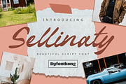 Sellinaty - Beautiful Script Font, a Script Font by overlaytemplates (Thumbnail 1 of 5)