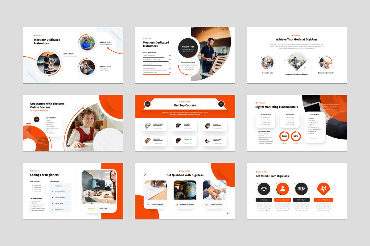 Online Learning Course Template, a Presentation Template by Flat Icons (Photo 5 of 5)