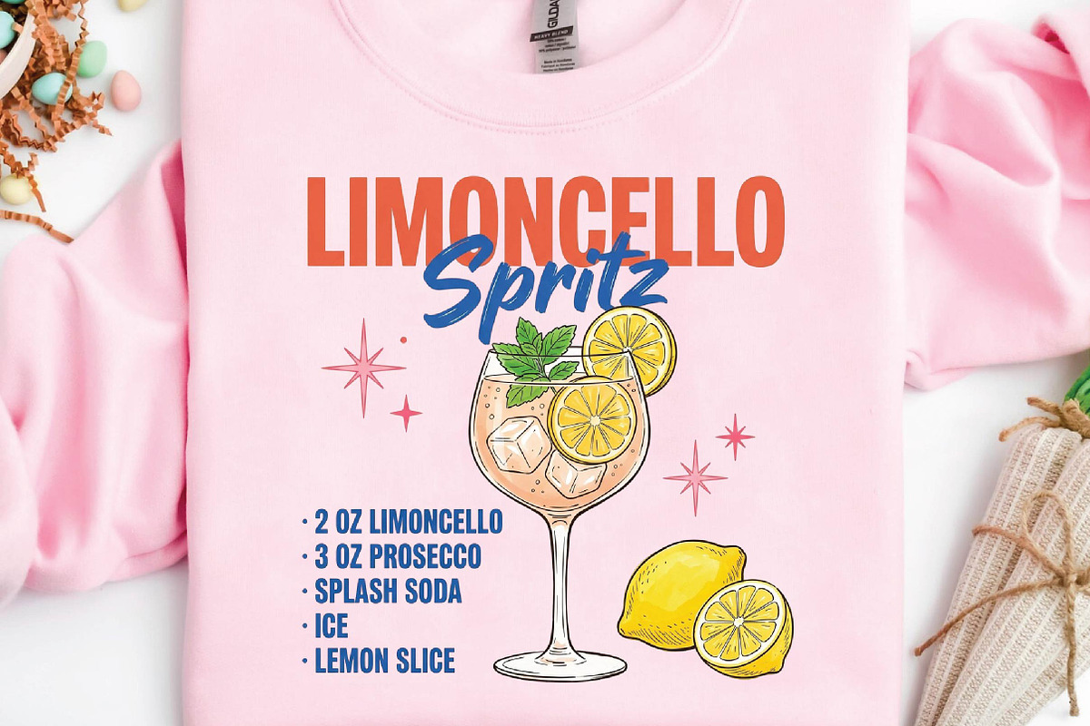 Summer Limon Cocktail Hand Drawn PNG, an Illustration by DreamPrint404 (Photo 3 of 6)