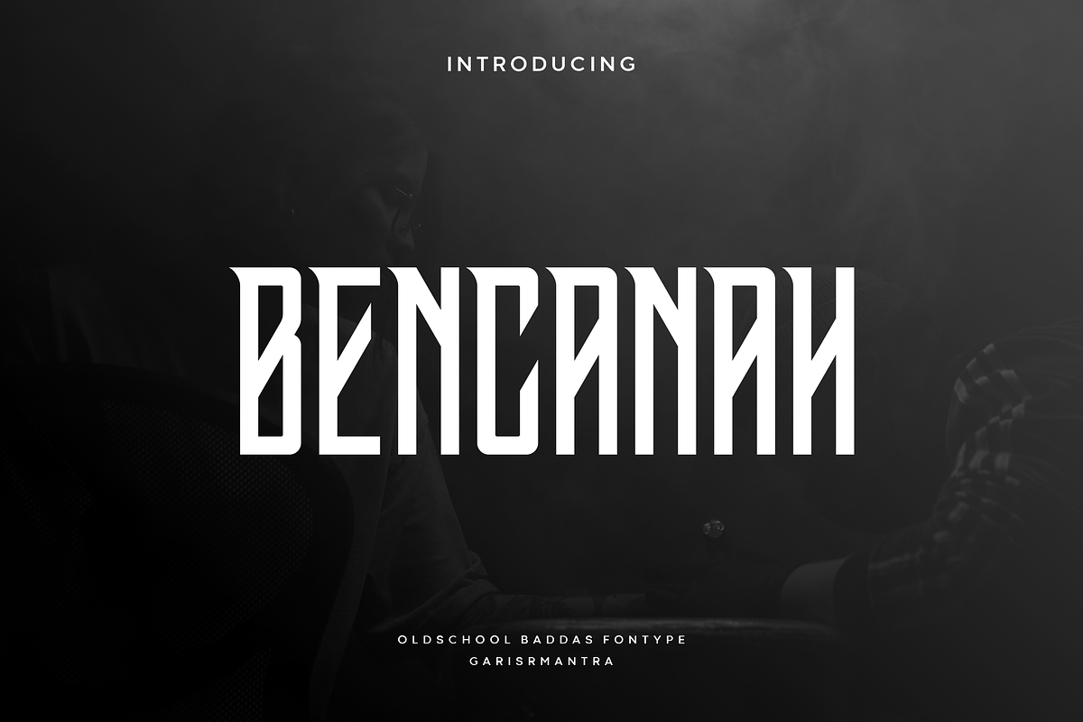 Bencanah, a Font by garismantra (Photo 1 of 4)