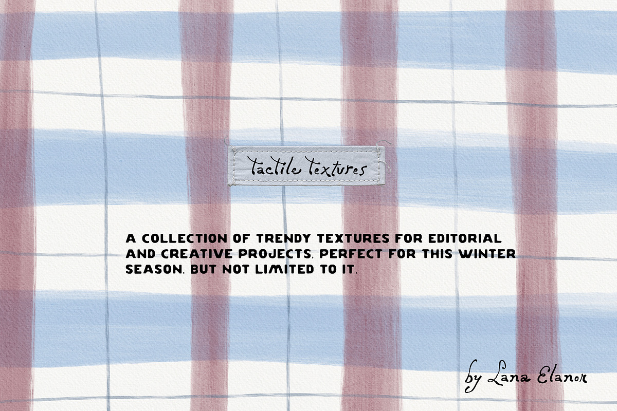 Tactile Textures: Deer, Plaid, Paper, a Texture Graphic by Lana Elanor (Photo 3 of 12)