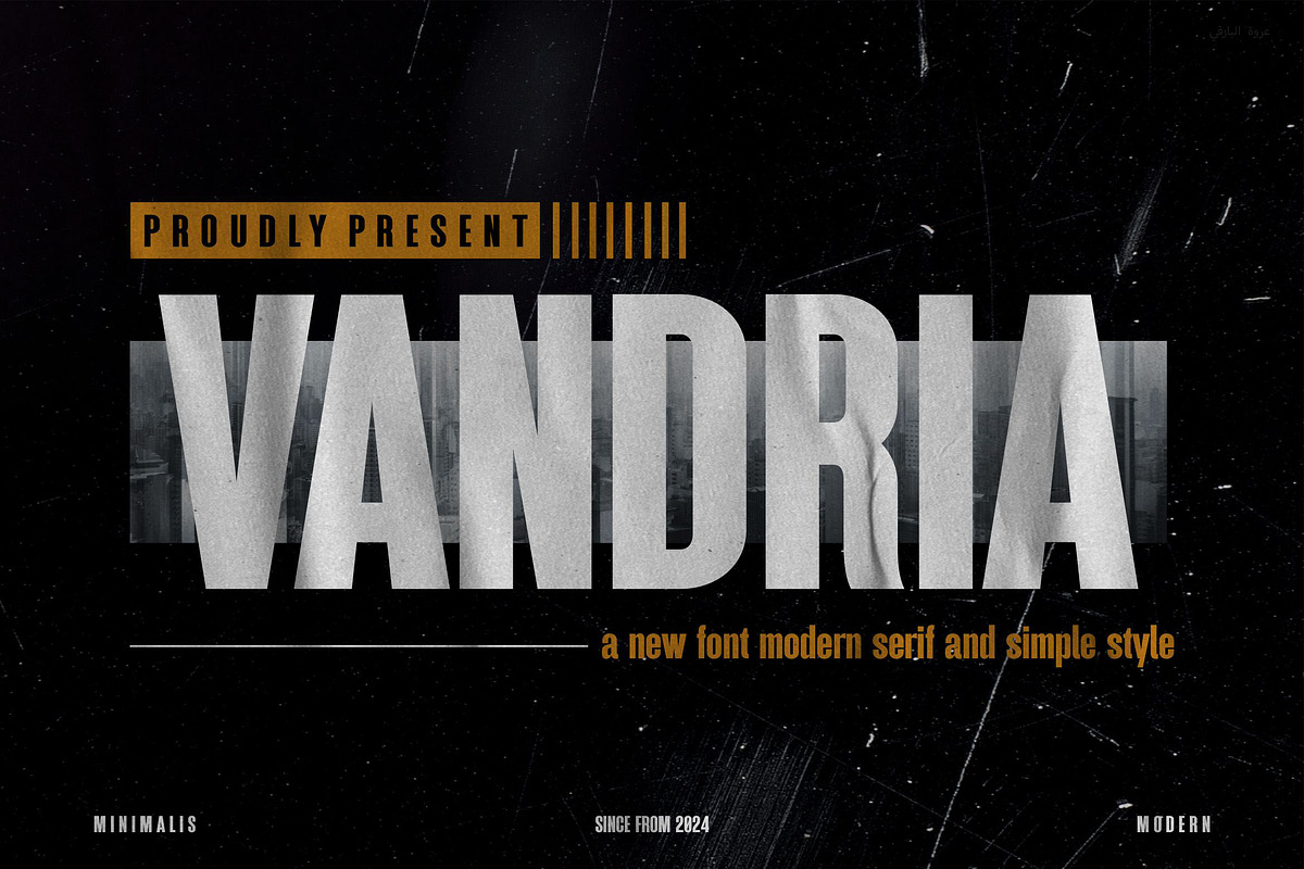 VANDRIA - Modern Condensed Sans Seri, a Sans Serif Font by TypeLogue (Photo 1 of 5)