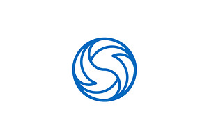 Swirling S and F letter vortex logo, a Branding & Logo Template by Rasagama Studio