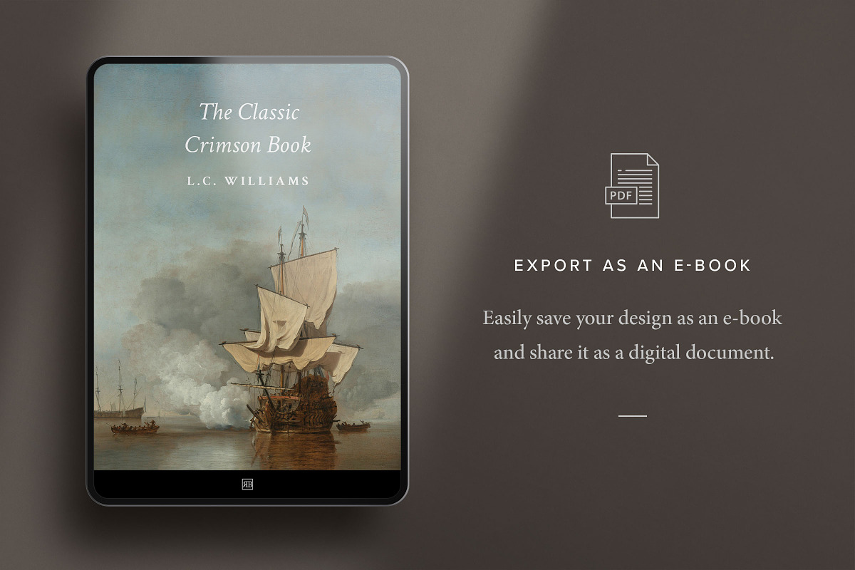 Classic Crimson Book Template, a Magazine Template by Ruben Stom (Photo 5 of 13)