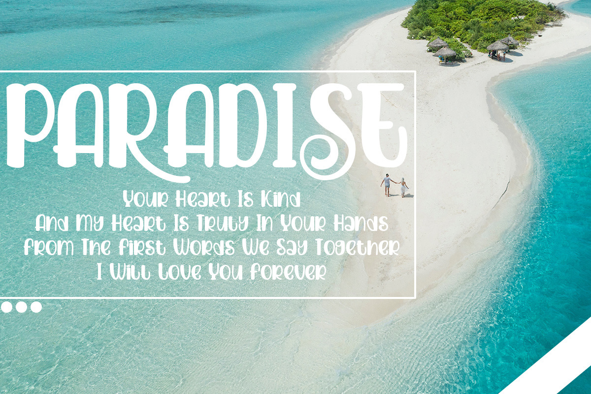 Beautiful place, a Font by Bramcreative (Photo 10 of 10)