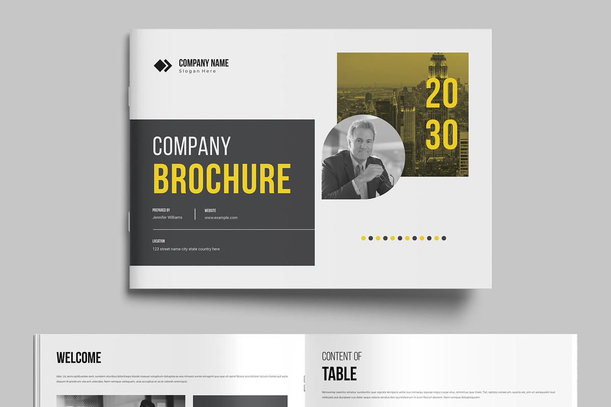 Landscape Company Brochure Template preview 2